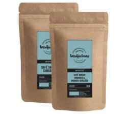 Café En Grains - Saveur Amande/Amande Grillé - 250g (2x125g) - Les Petits Torréfacteurs