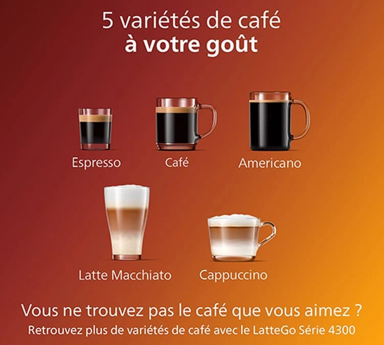 PHILIPS Series 3200 LatteGo Connectée EP3546/70 Garantie 3 Ans – Image 4