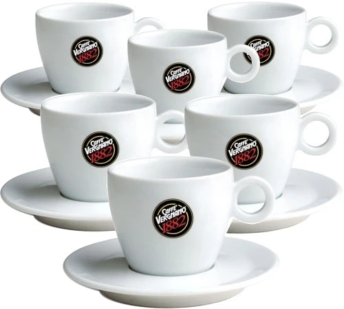 Caffè Vergnano Tasses - CAFFE VERGNANO - Tasses Et Sous-tasses Cappuccino 18cl X6