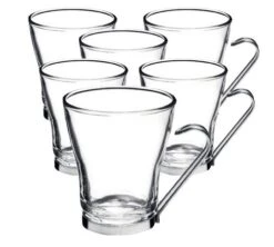 3 Verres à Cappuccino Oslo Avec Anse 22 Cl - Bormioli Rocco