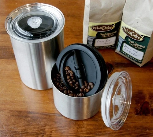 Lot 2 Boîtes Conservatrices Inox Argent Avec Vide D'air 500g Et 250g - Airscape – Image 2