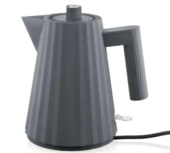 Bouilloire électrique 1L Plissé Grise - ALESSI