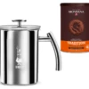 Pack Mousseur à Lait En Acier 33 Cl Bialetti + Chocolat En Poudre Tradition Monbana