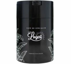 Boite De Conservation Noire Avec Vide D'air 500gr - Cafés Lugat