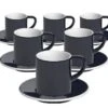 6 Tasses Et Sous-tasses Espresso Bond 8 Cl Denim - Loveramics