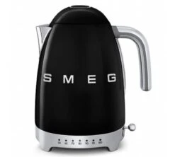 Bouilloire SMEG - Température Réglable - KLF04BLEU Noire 1,7 L + Offre Cadeau