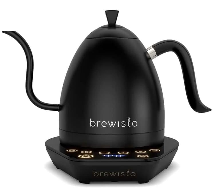 Bouilloire Col De Cygne Artisan Gooseneck Black/Black 1L - Brewista