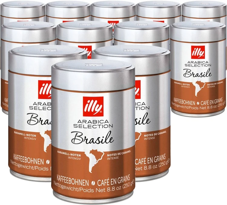 Café En Grains Illy Monoarabica Brasile - 12x250 G