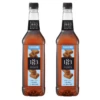 Sirop 1883 Routin Caramel Nature Sans Sucre - Bouteille Plastique - 1L X2