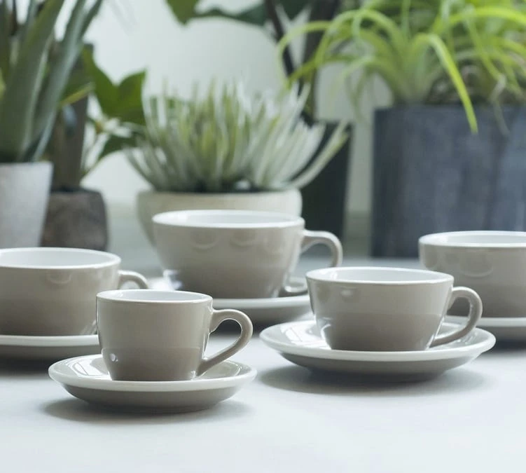 6 Tasses Cappuccino Et Sous-tasses Egg 20 Cl River Blue - Loveramics – Image 6