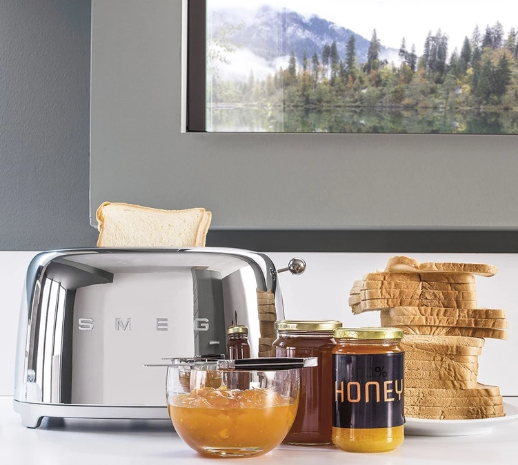 Grille-pain TSF01SSEU 2 Tranches Chromé -SMEG – Image 5