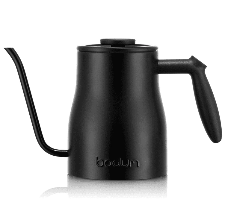 Bouilloire Traditionnelle Gooseneck - Inox Noir Mat à Long Bec - 1L - BODUM