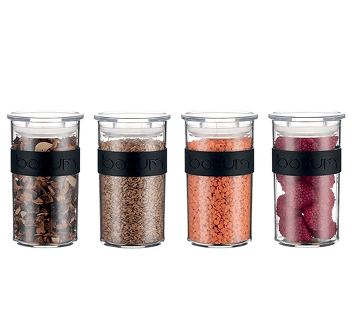 4 Bocaux Noirs - Conservation PC PRESSO - 25 Cl -BODUM – Image 2