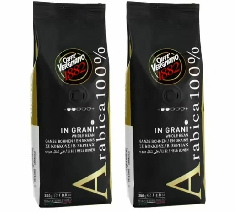 Café En Grains 100% Arabica - 250g X 2 - Caffè Vergnano