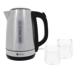Bouilloire KT101 1.7L Inox + Verre Pylano + Offre Cadeau KOTTEA