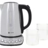 Bouilloire Kottea KT102 Température Réglable Inox 1.7L + 2 Verres Mila 25 Cl