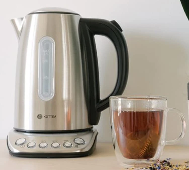 Bouilloire Kottea KT102 Température Réglable Inox 1.7L + 2 Verres Mila 25 Cl – Image 2