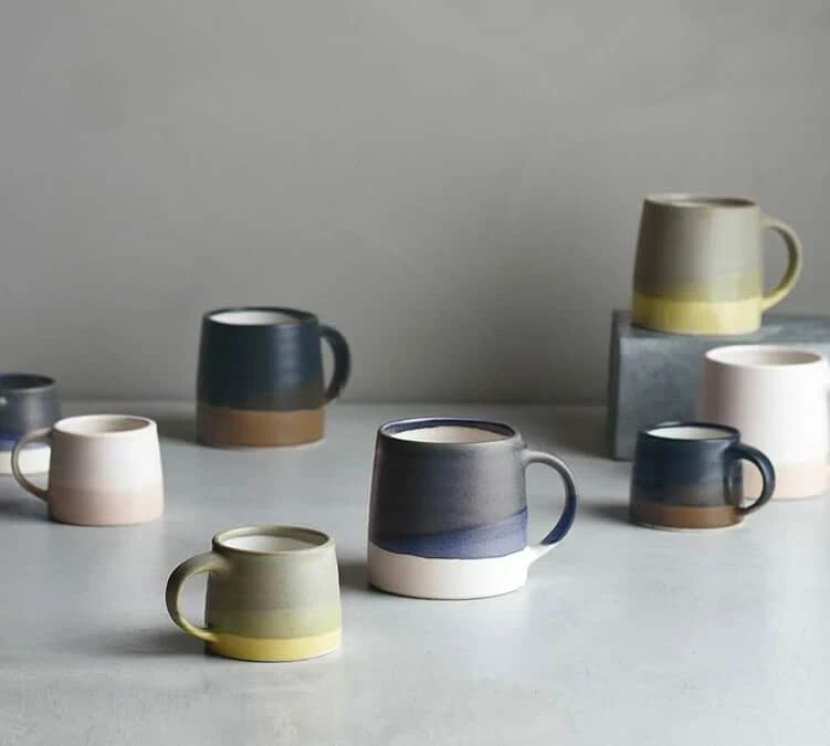 Tasses KINTO SCS-03 Blanc Et Beige Rosé 320 Ml – Image 2