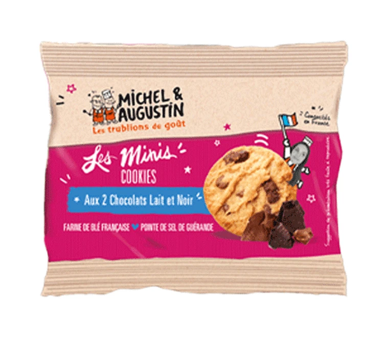 11 Sachets De Petits Cookies 2 Chocolats 35g - MICHEL ET AUGUSTIN – Image 2