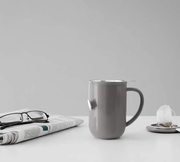 Mug Minima Wool Grey 50 Cl Avec Infuseur Inox - VIVA SCANDINAVIA – Image 4