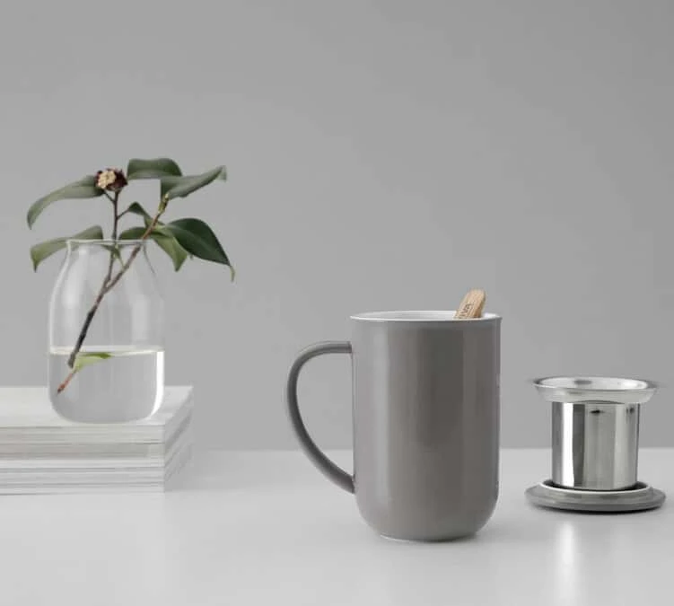 Mug Minima Wool Grey 50 Cl Avec Infuseur Inox - VIVA SCANDINAVIA – Image 5