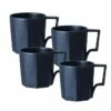 Lot De 4 Mugs 30 Cl Noir OCT - KINTO