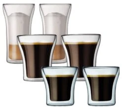 Lot De 6 Verres Double Paroi 10cl+20cl+40cl - BODUM