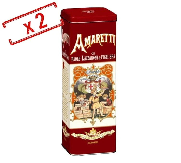 Lot De 2 Amarettis Croquants (macaron Italien) 2x200g - Lazzaroni
