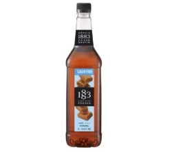 Sirop 1883 Routin Caramel Nature Sans Sucre - Bouteille Plastique - 1L