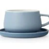 Mug Et Sous Tasse En Porcelaine - Hazy Blue - 30 Cl - Viva Scandinavia