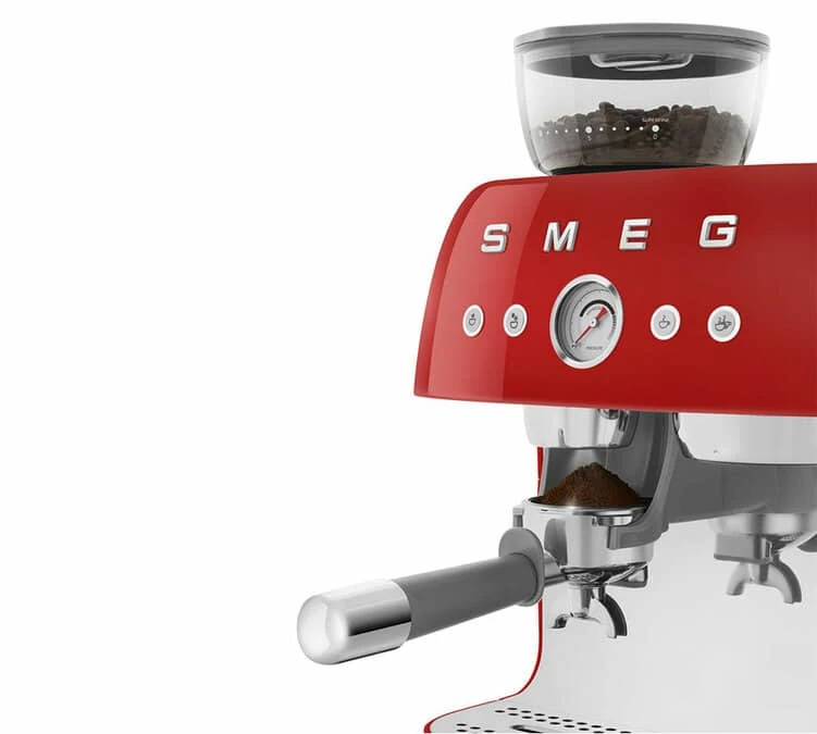 Machine Expresso SMEG EGF03RDEU Rouge Années 50 Avec Moulin Intégré – Image 4