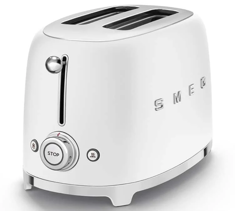 Grille-pain SMEG TSF01WHMEU 2 Tranches Blanc Mat – Image 2