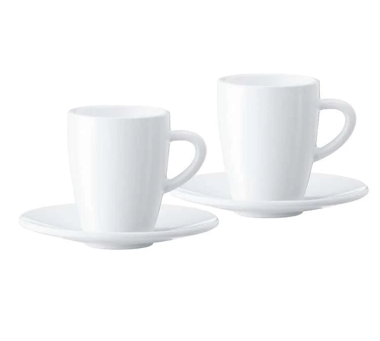 Tasses - JURA - Tasses + Sous Tasses Espresso 8cl X2